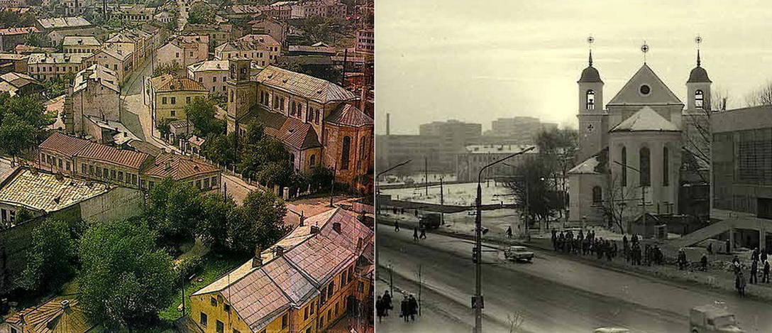 Улица Немига и Петро-Павловская церковь