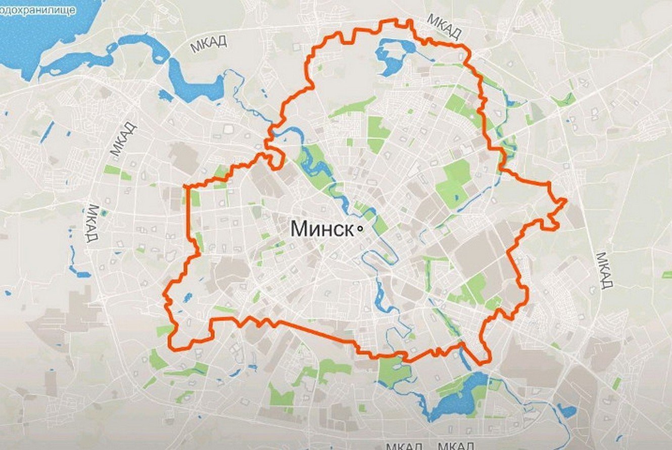 Минск карта города